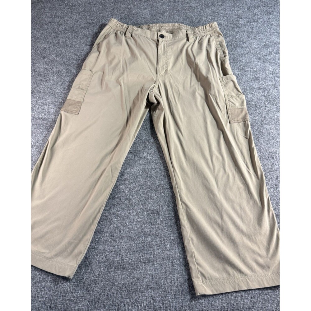 Magellan Outdoors Women’s Classic Fit Hiking Pants L Tan Nylon Mesh Lined Pocket